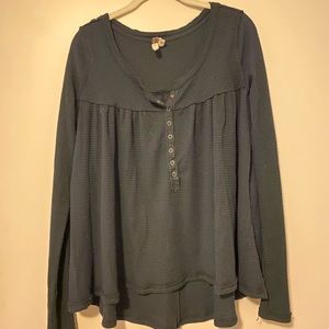 Black oversized free people top